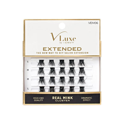 VLuxe Extended Real Mink Cluster Lashes