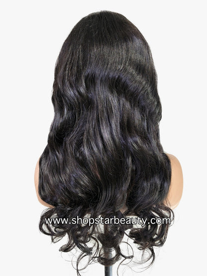 15A PINK LEMON GOLD 100% Human Hair 5X6 Lace Front Wig - NORTH (18"-30")