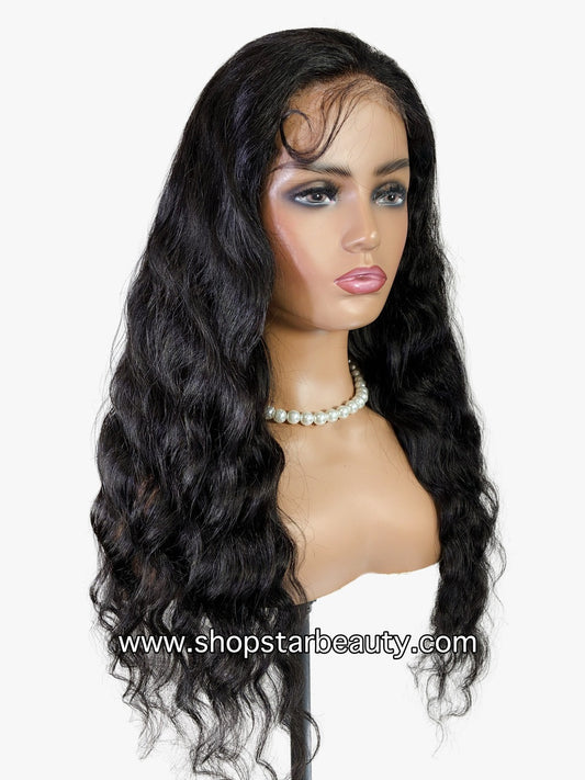 15A PINK LEMON GOLD 100% Human Hair 5X6 Lace Front Wig - MAINE (18"-30")