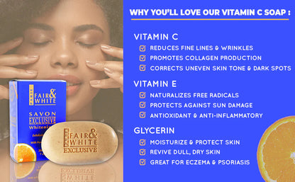 Fair & White Exclusive Exfoliating Soap With Pure Vitamin C