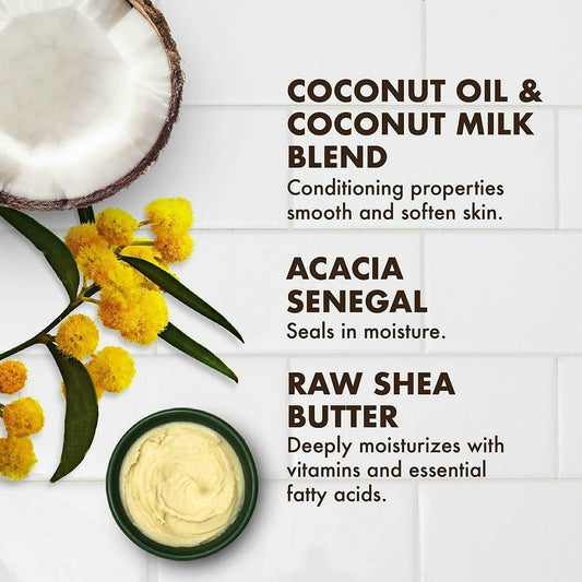 SheaMoisture 100% Extra Virgin Coconut Oil Daily Hydration Creme Sugar Scrub (8 oz)