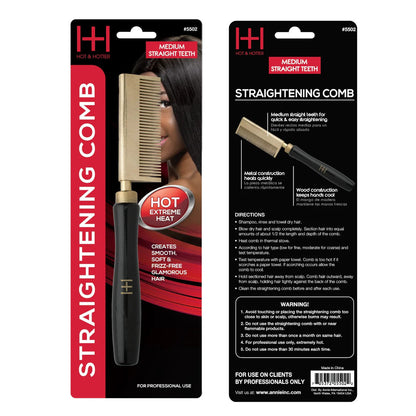Annie Hot & Hotter Thermal Straightening Pressing Comb