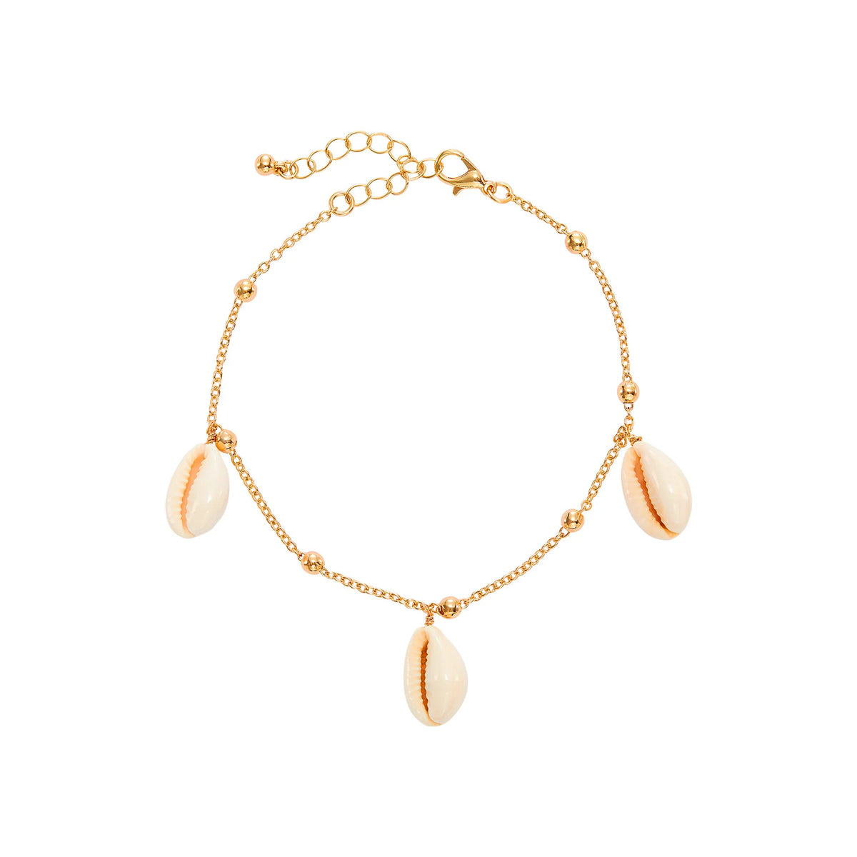 ARRIA 14K Gold Plated & White Gold Fashion Anklet