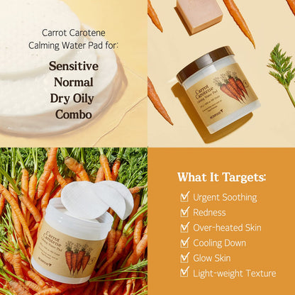 [SKINFOOD] Carrot Carotene Calming Water Pad (60 Pads)