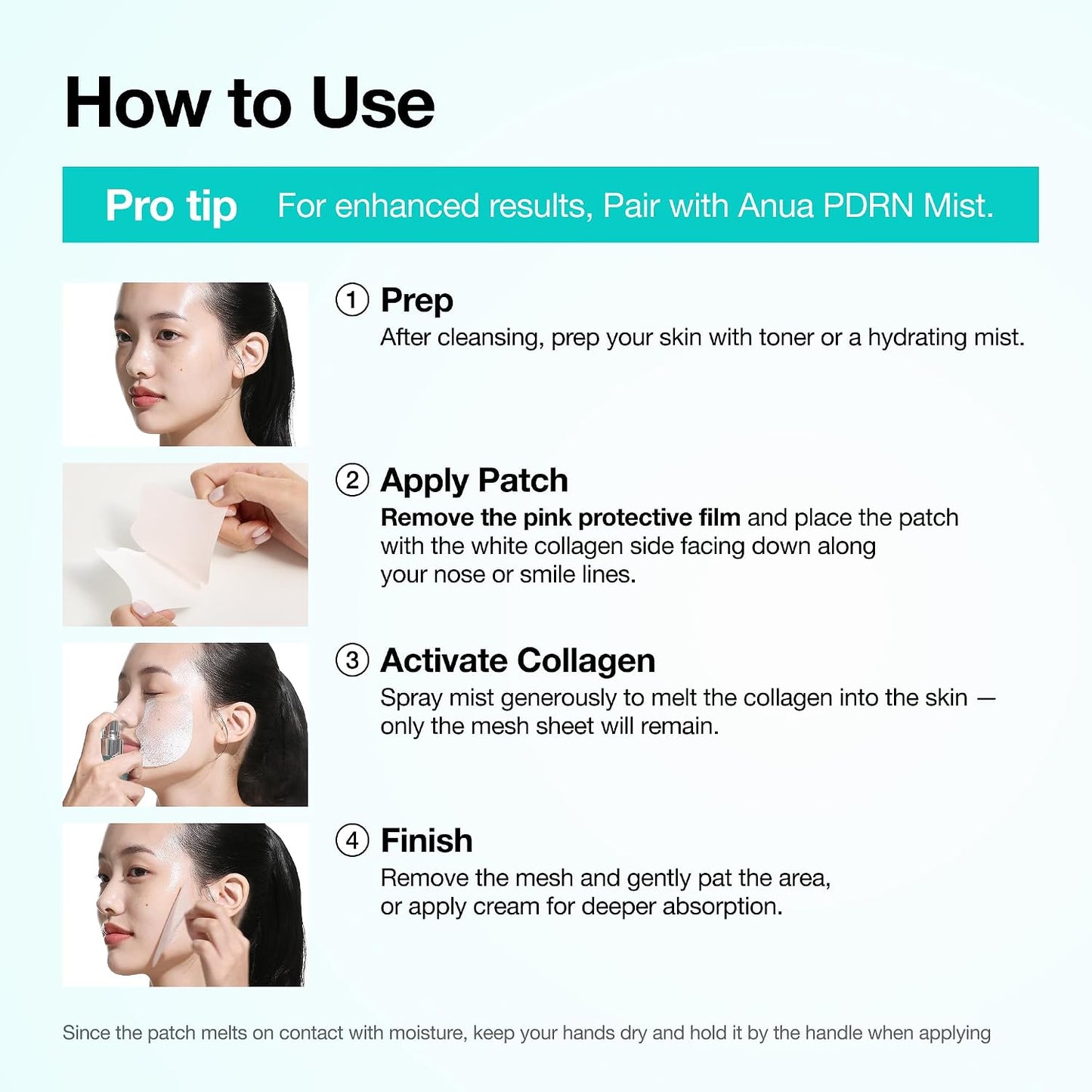 Anua PDRN Collagen Melting Patch For Glass Skin (4PCS)