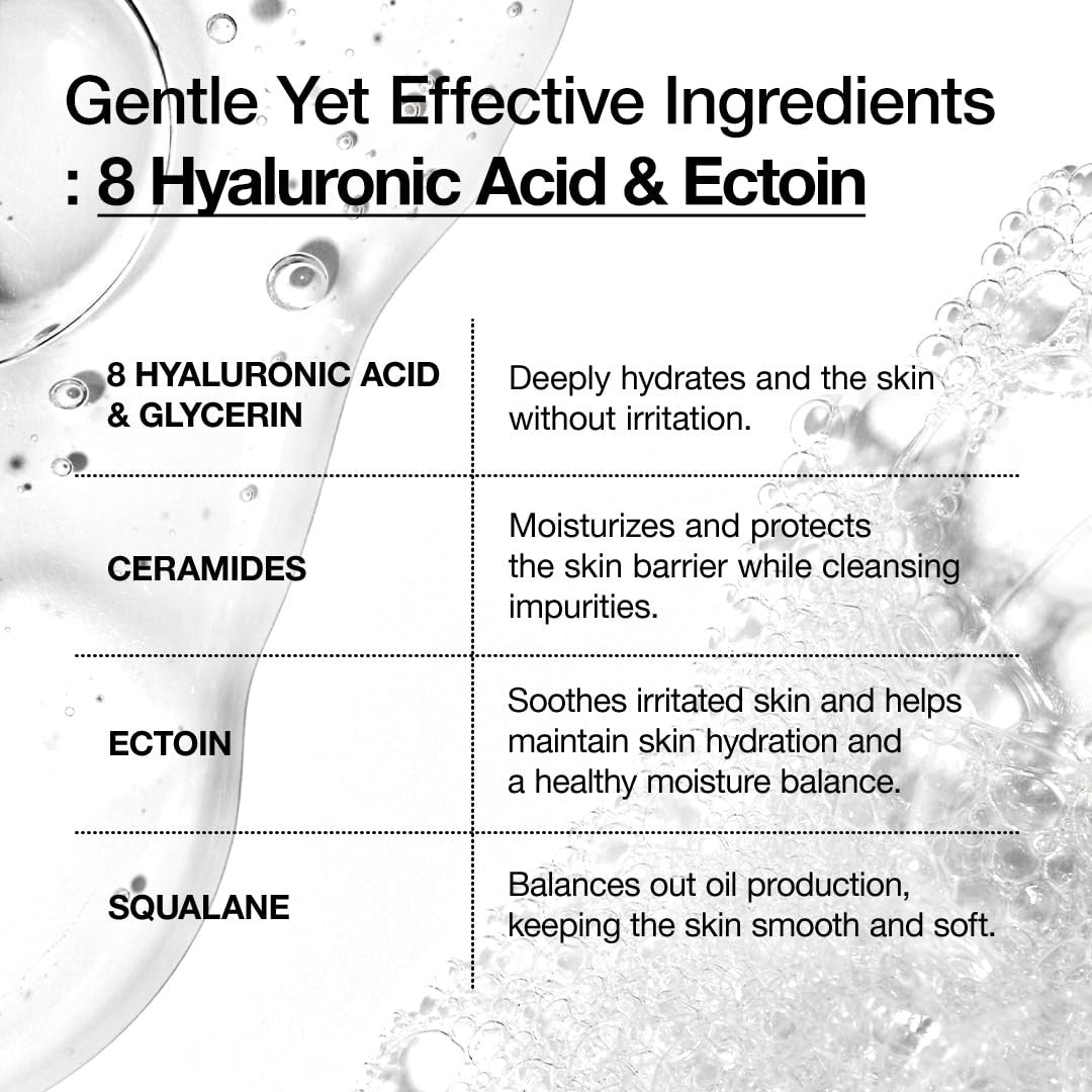 Anua 8 Hyaluronic Acid Moisturizing Gentle Gel Cleanser (5.07oz)
