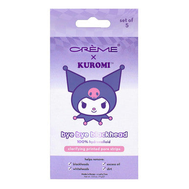 THE CREME SHOP Kuromi Bye Bye Blackhead Printed Pore Strips (5ct)