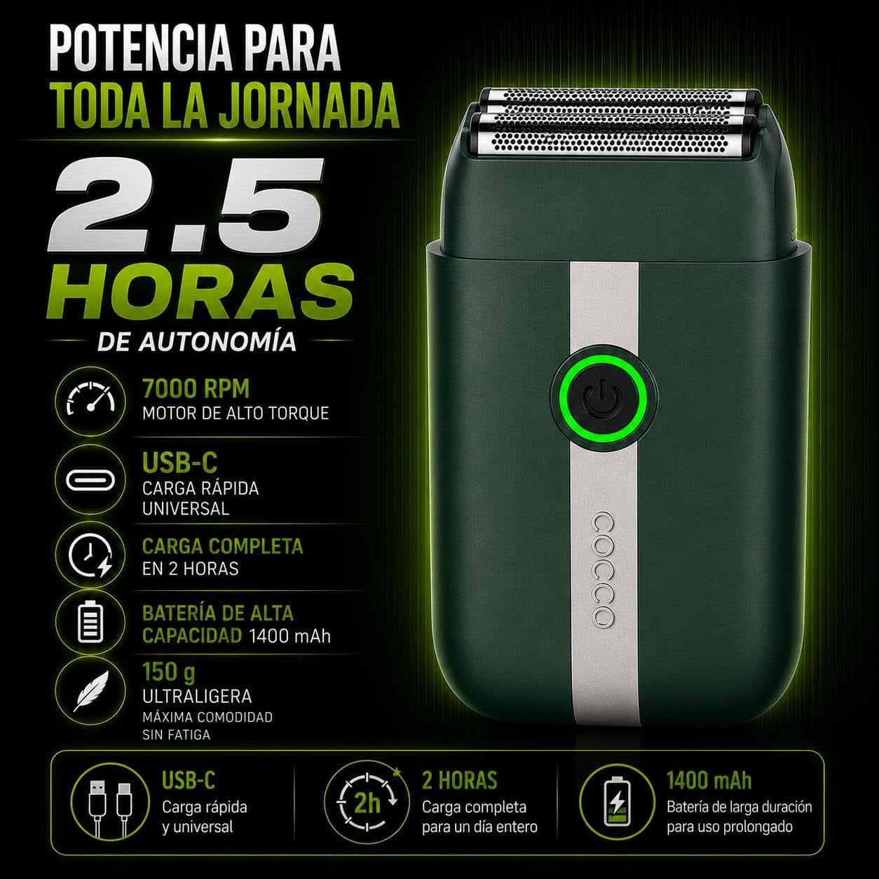 COCCO Veloce Lite Cordless Shaver - product image 3