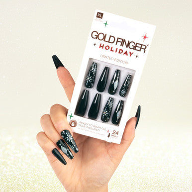 KISS Gold Finger 2023 Holiday Limited Edition Nails - Snow Day