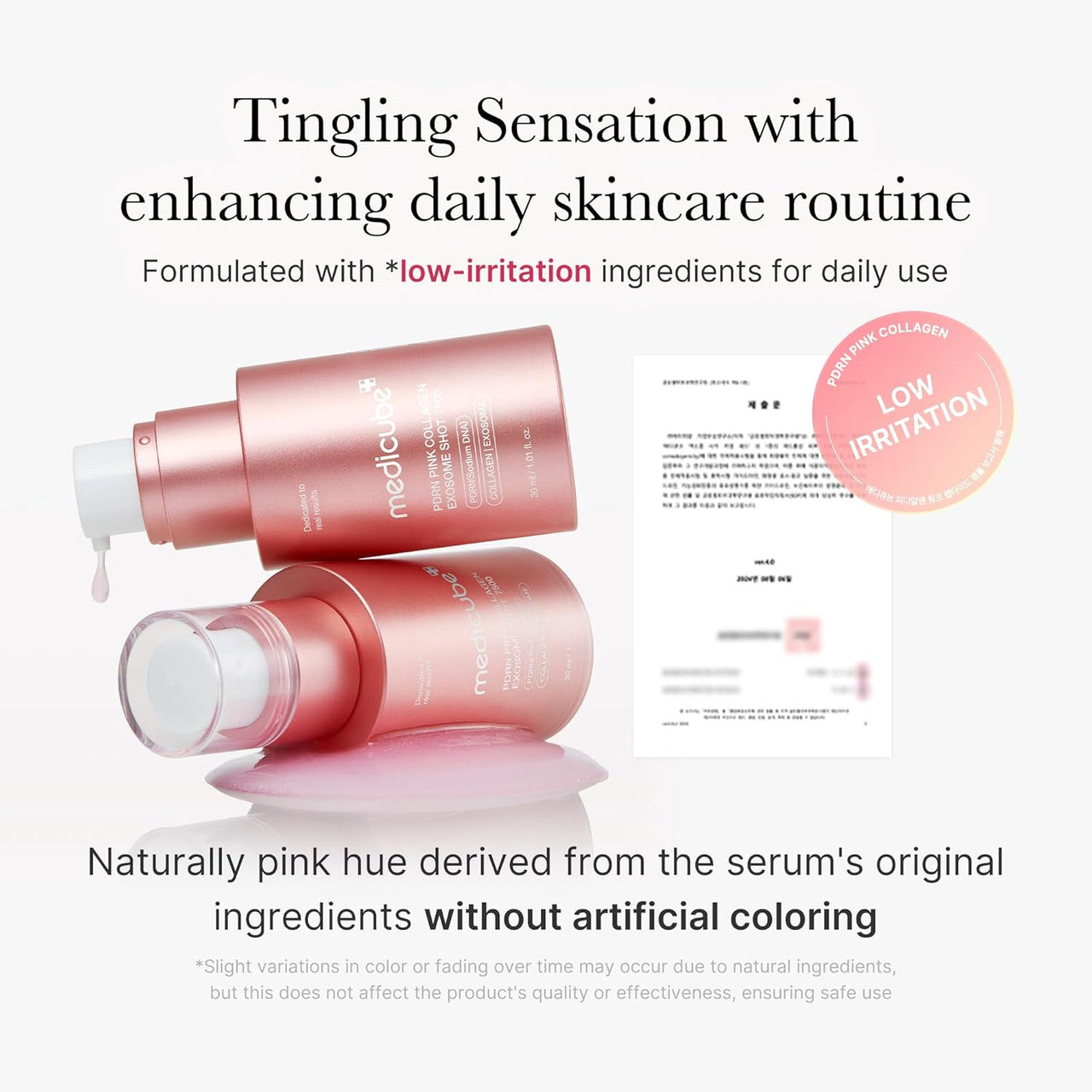 MEDICUBE  PDRN Pink Collagen Exosome Shot Serum 7,500 PPM (1.01oz)