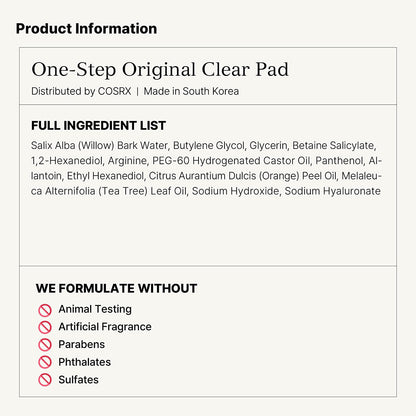COSRX Original Clear Pad (70 pads)