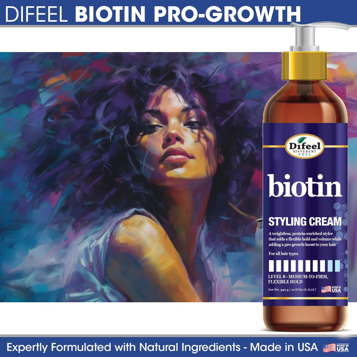 DIFEEL Biotin Styling Cream (12oz)