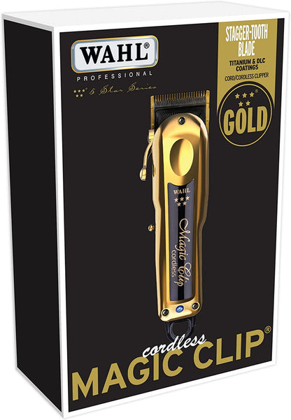 WAHL Professional 5 Star Gold Cordless Magic Clip Hair Clipper