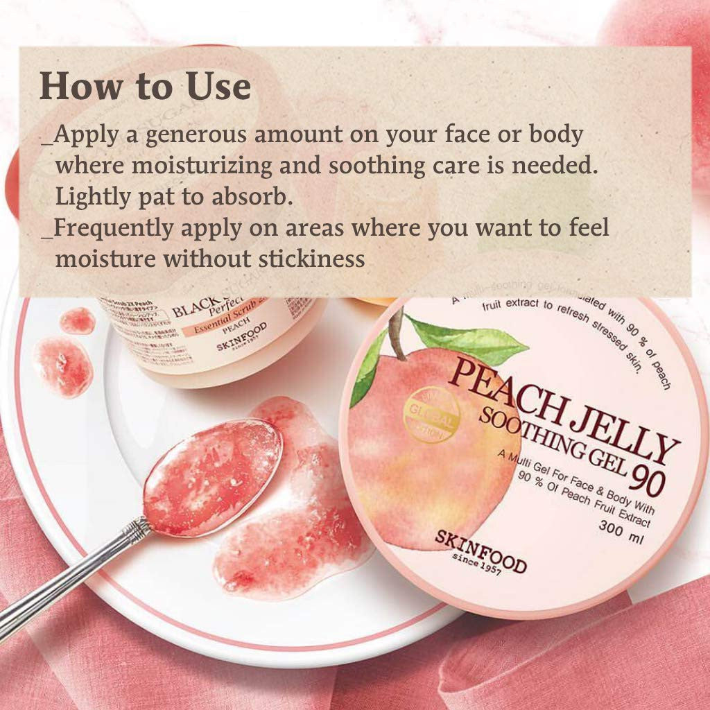 [SKINFOOD] Peach Jelly Soothing Gel  90 (10.14 oz)