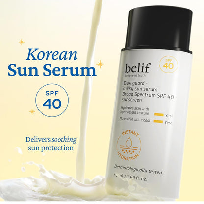 BELIF Milky Niacinamide Sunscreen SPF 40 (1.69oz)