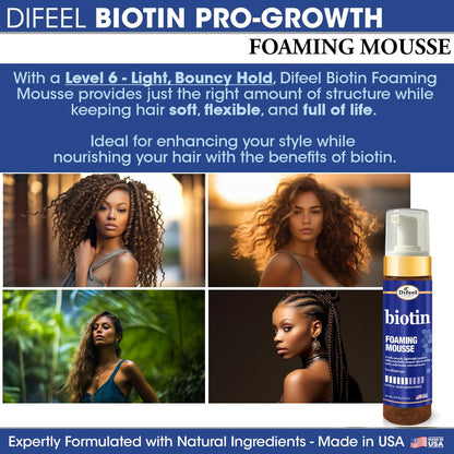 Difeel Biotin Foaming Mousse (8oz)