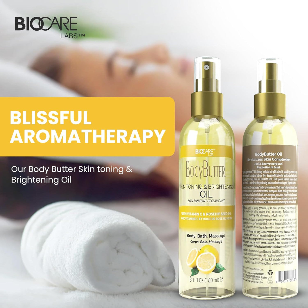 Biocare Skin Toning & Brightening Vitamin C Body Oil (6.1oz)