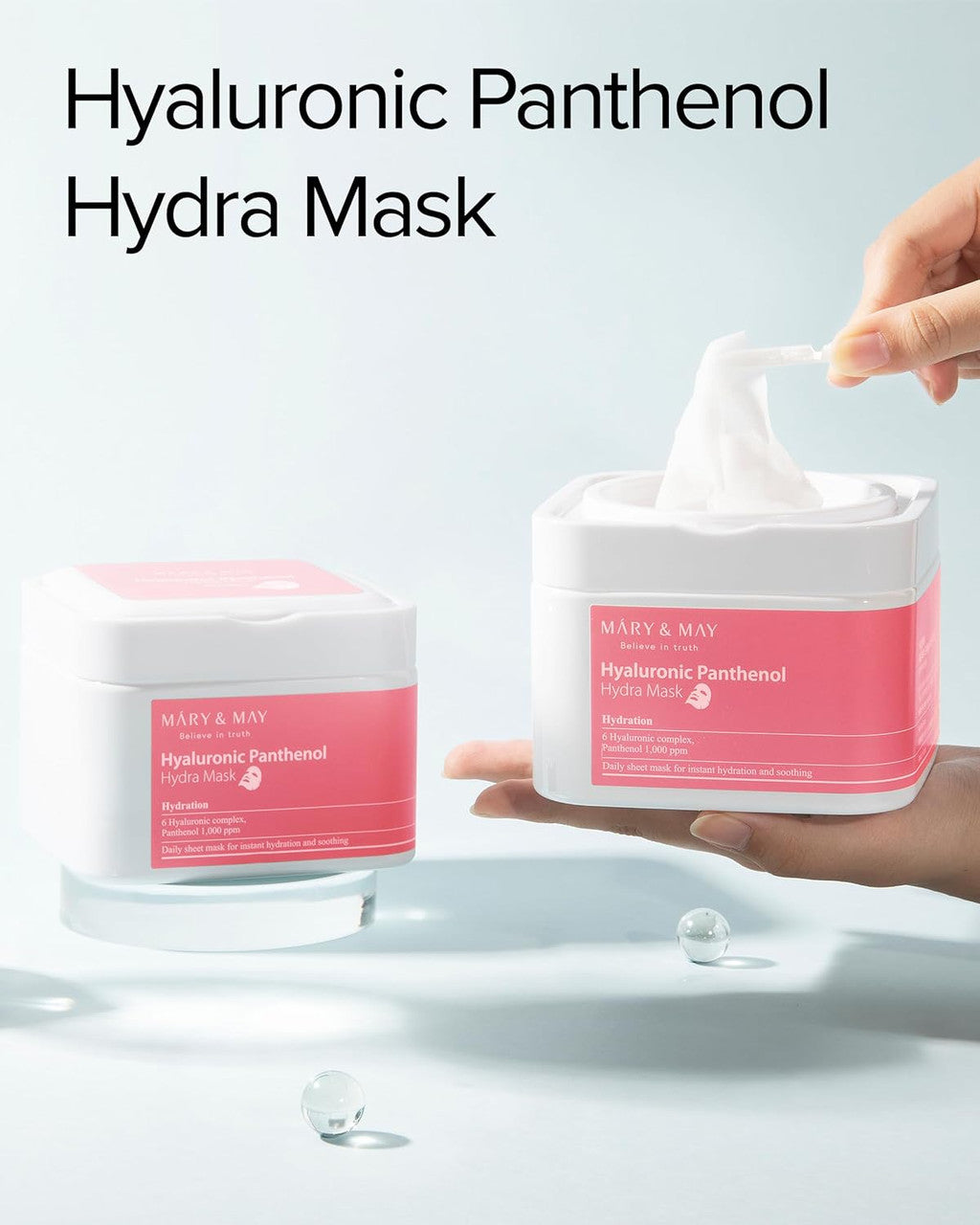 MARY & MAY Hyaluronic Panthenol Hydra Mask (30Sheets)