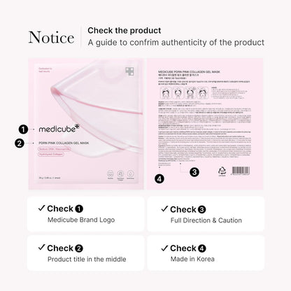 MEDICUBE Salmon DNA PDRN Pink Collagen Jelly Gel Mask (1 sheet)