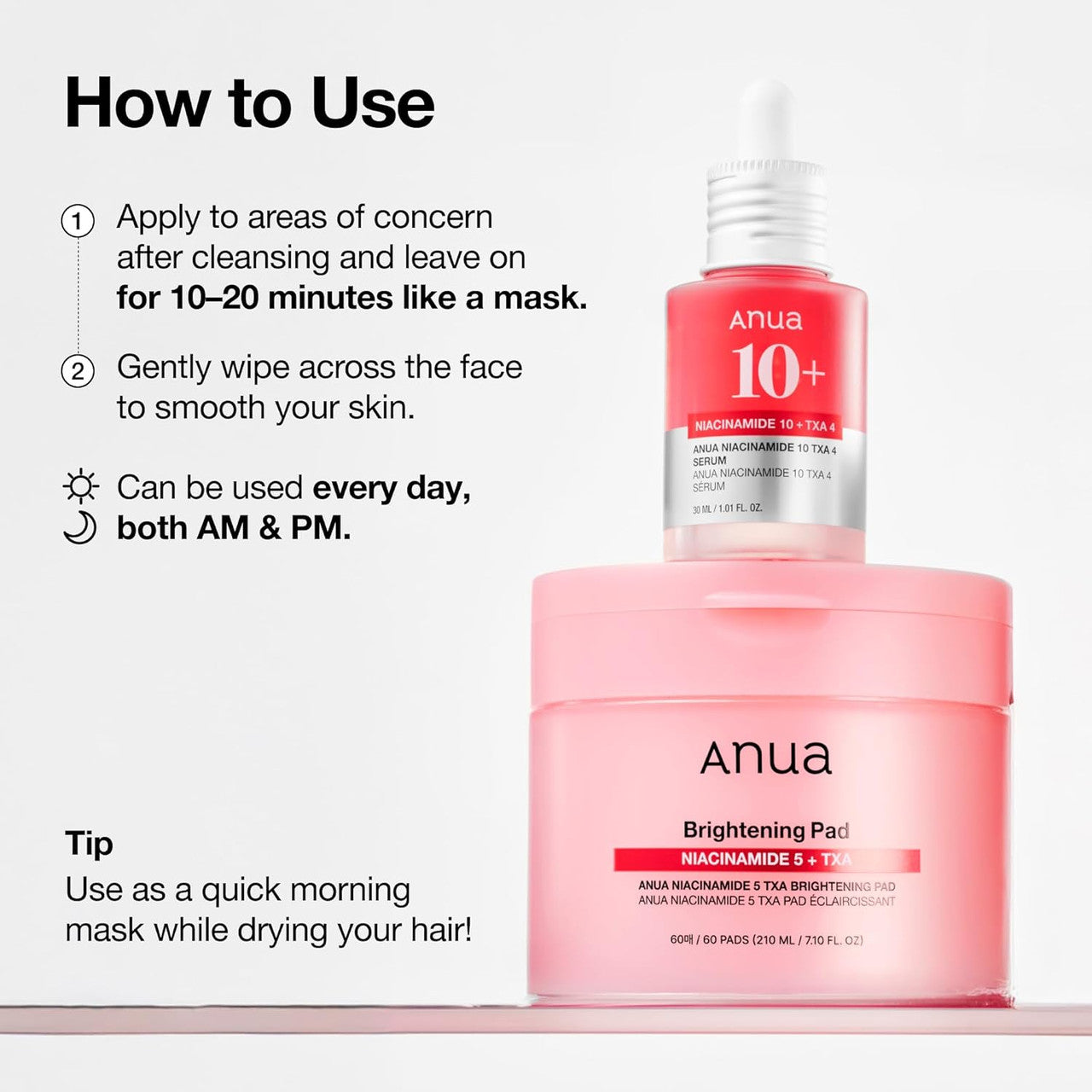 ANUA Niacinamide 5 TXA Toner Pads (60 Pads)
