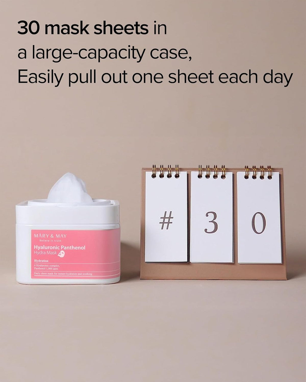 MARY & MAY Hyaluronic Panthenol Hydra Mask (30Sheets)