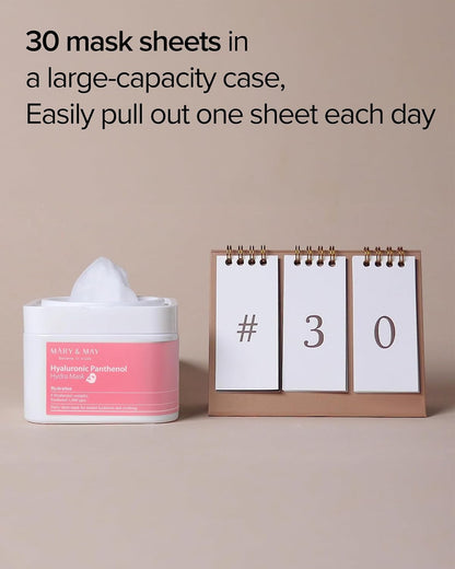 MARY & MAY Hyaluronic Panthenol Hydra Mask (30Sheets)