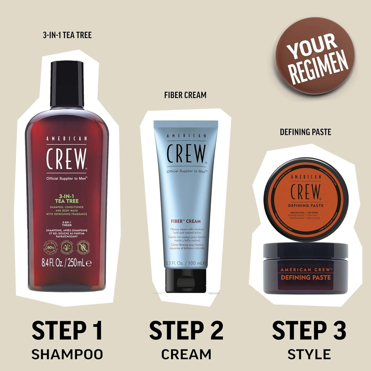 American Crew Men's Hair Fiber (1.7 oz)