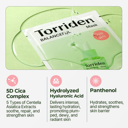 TORRIDEN Balanceful Cica Face Mask (1 Sheet)