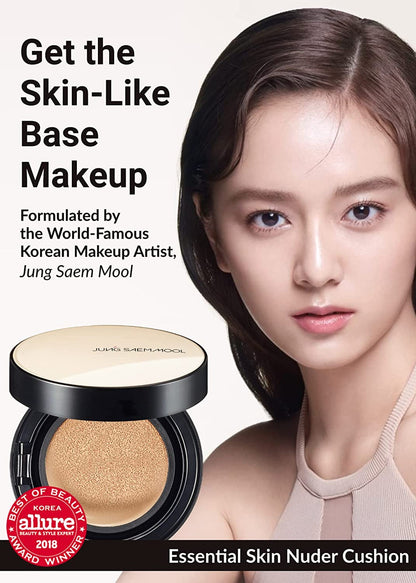 [JUNG SAEM MOOL] Essential Skin Nuder Cushion Refill Included (Fair Light)