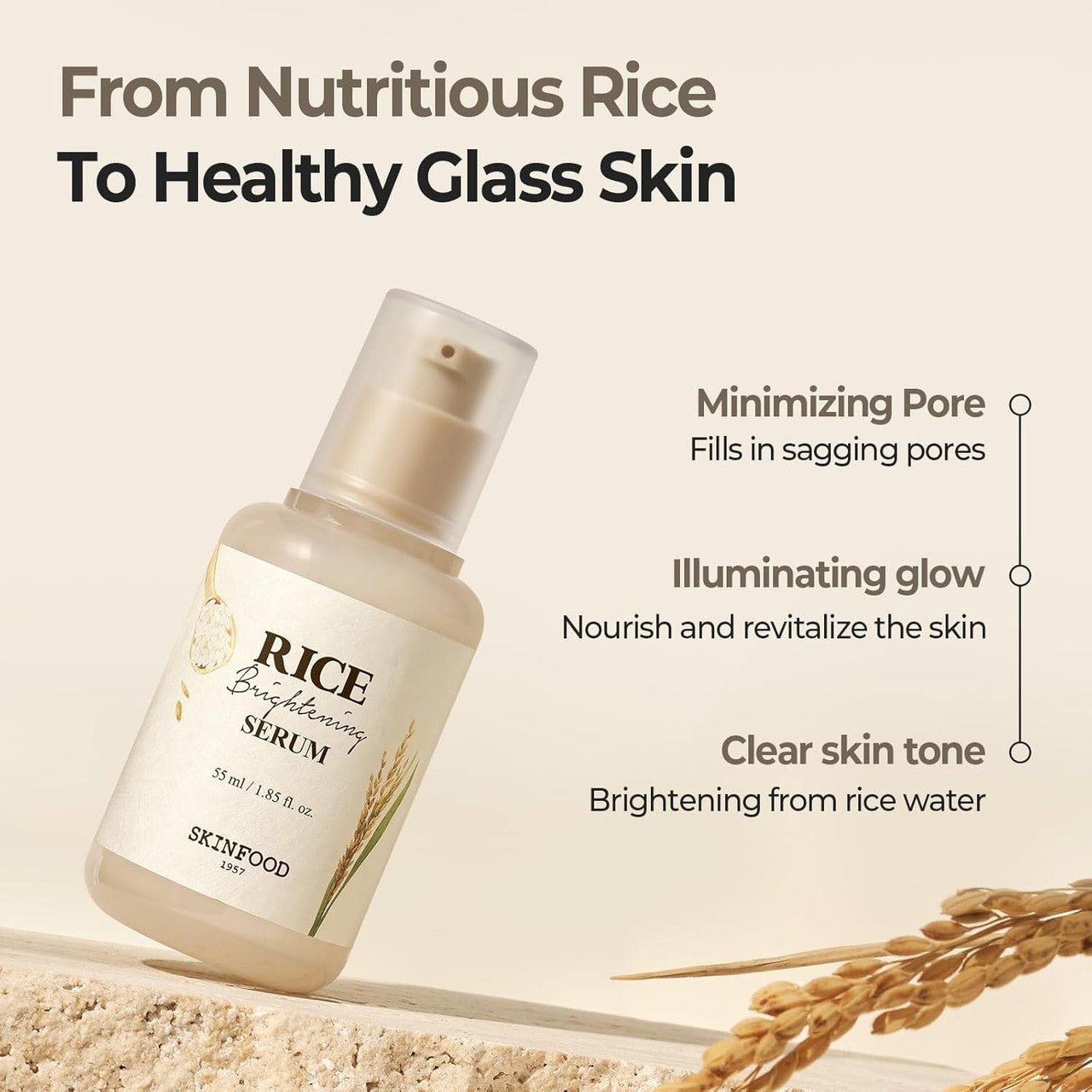 [SKINFOOD] Rice Daily Serum (1.85oz)