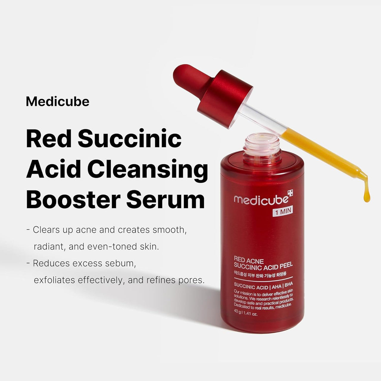 MEDICUBE 21% Red Succinic Acid Peel (1.41oz)