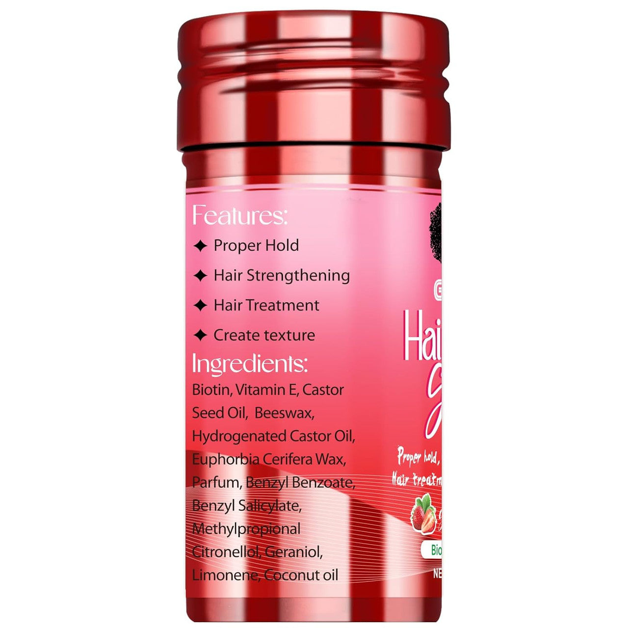 Goiple Biotin Hair Wax Stick [Strawberry] (2.64 oz)