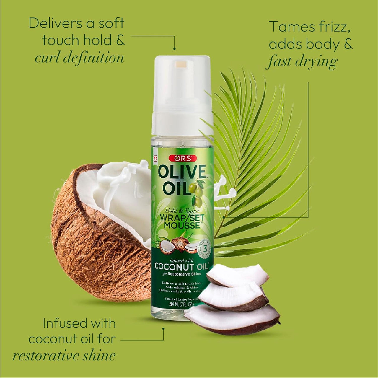 ORS Olive Oil Wrap Set Hair Mousse (3.7oz)