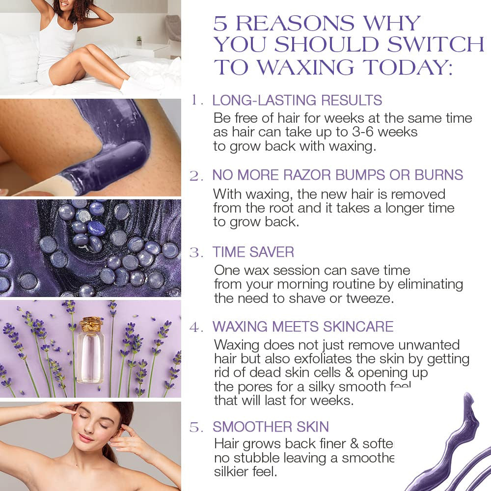 GIGI Relaxing Lavender Hard Wax Beads