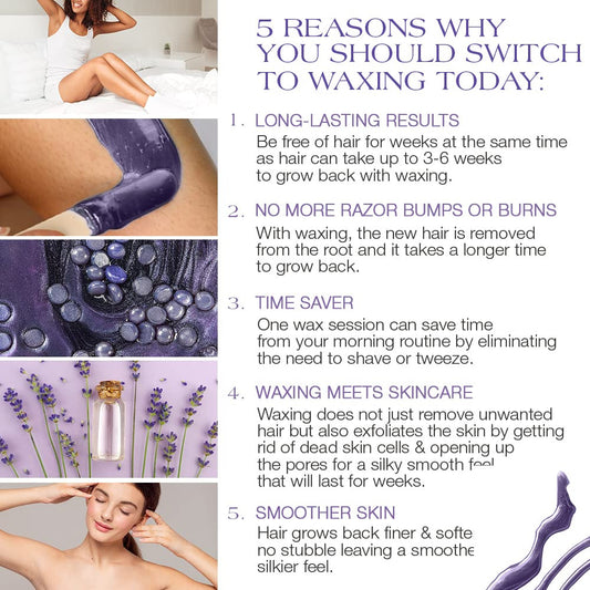 GIGI Relaxing Lavender Hard Wax Beads