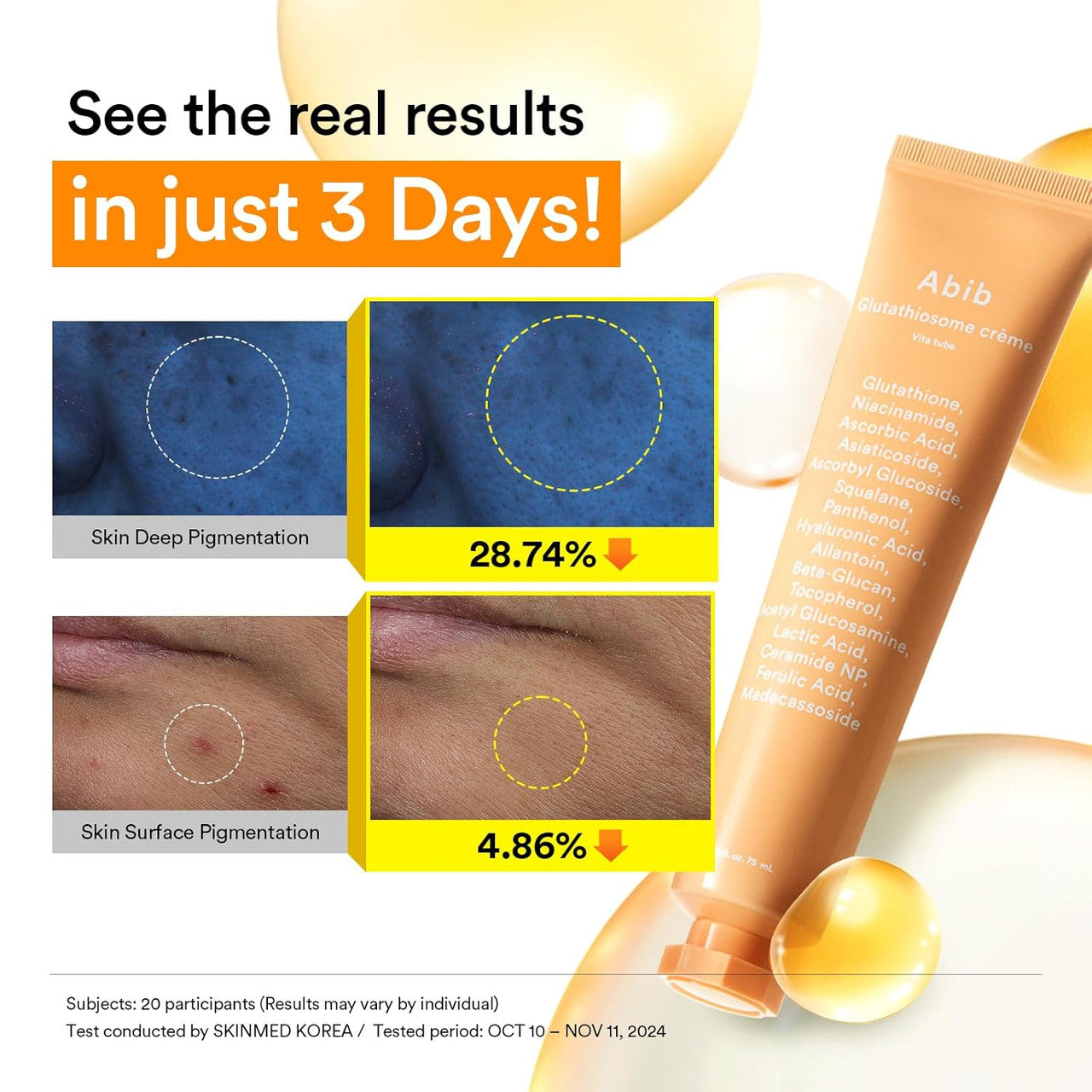 [Abib] Glutathiosome Creme Vita Tube (2.53 oz)