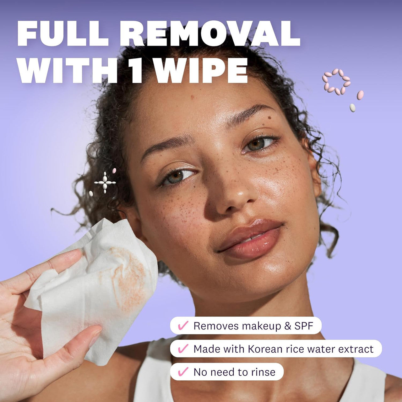 THE FACE SHOP Rice Water Bright Cleansing Facial Wipes, Vegan (50CT)