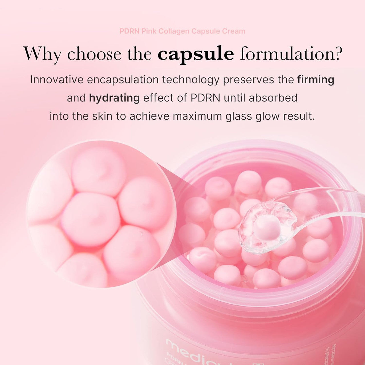 MEDICUBE Salmon DNA PDRN Pink Collagen Capsule Cream (1.94 oz)