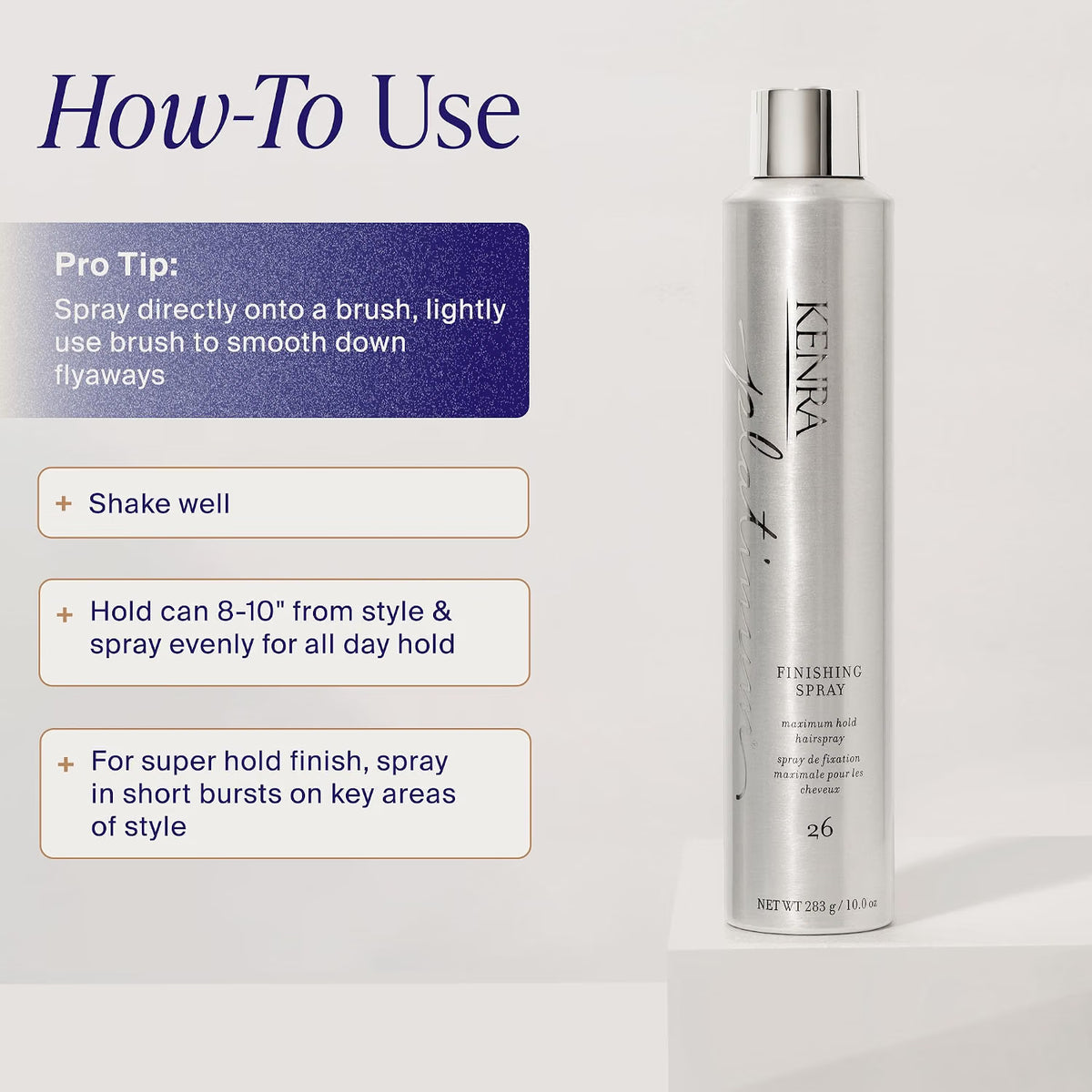 KENRA Professional Finishing Spray 26 Maximum Hold Hairspray (10oz)