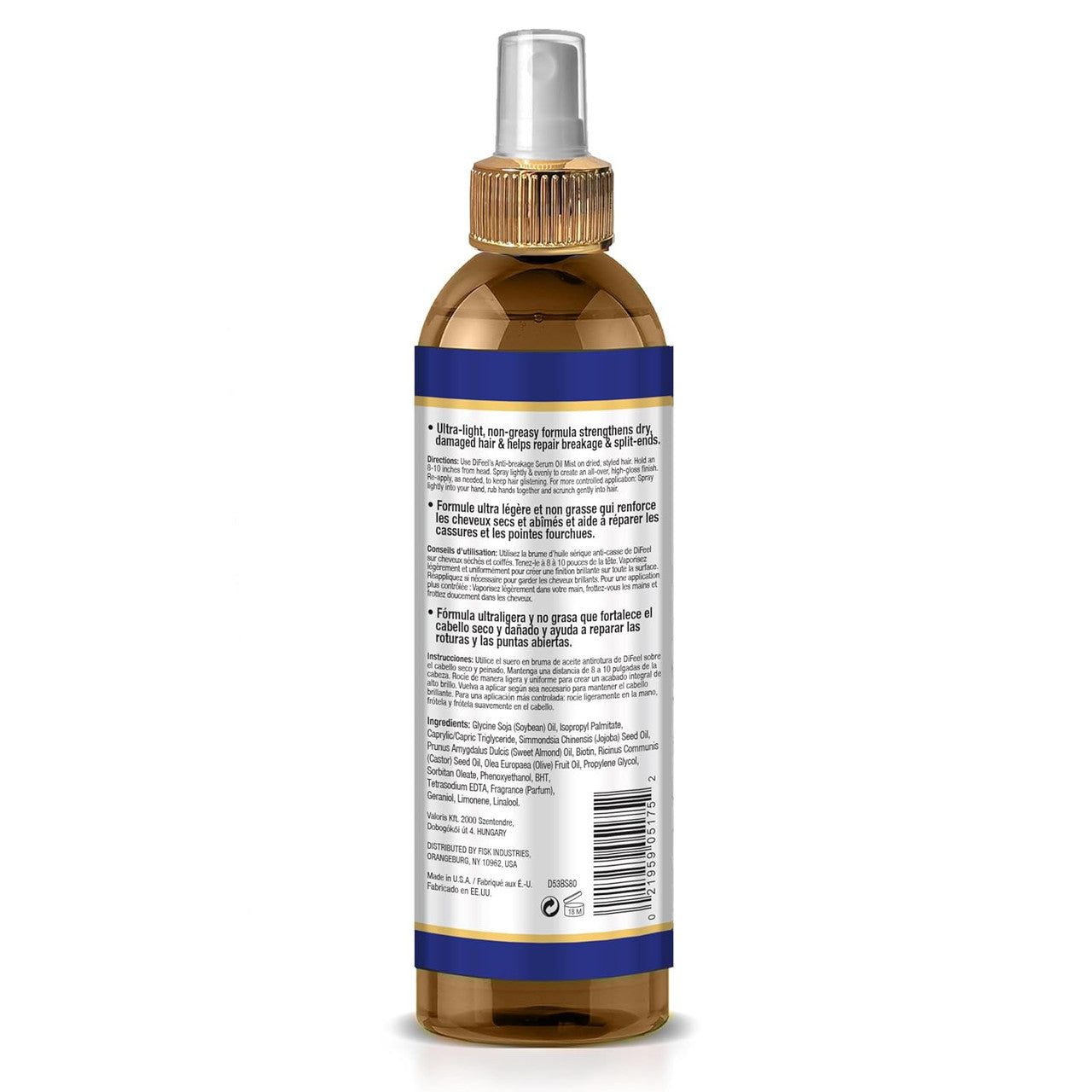 Difeel Biotin Anti-Breakage Serum Oil Mist (8oz)