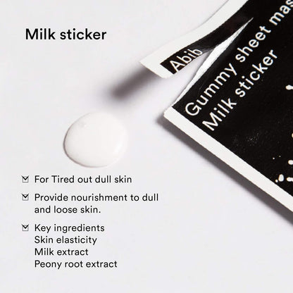[Abib] Gummy Sheet Mask Milk Sticker