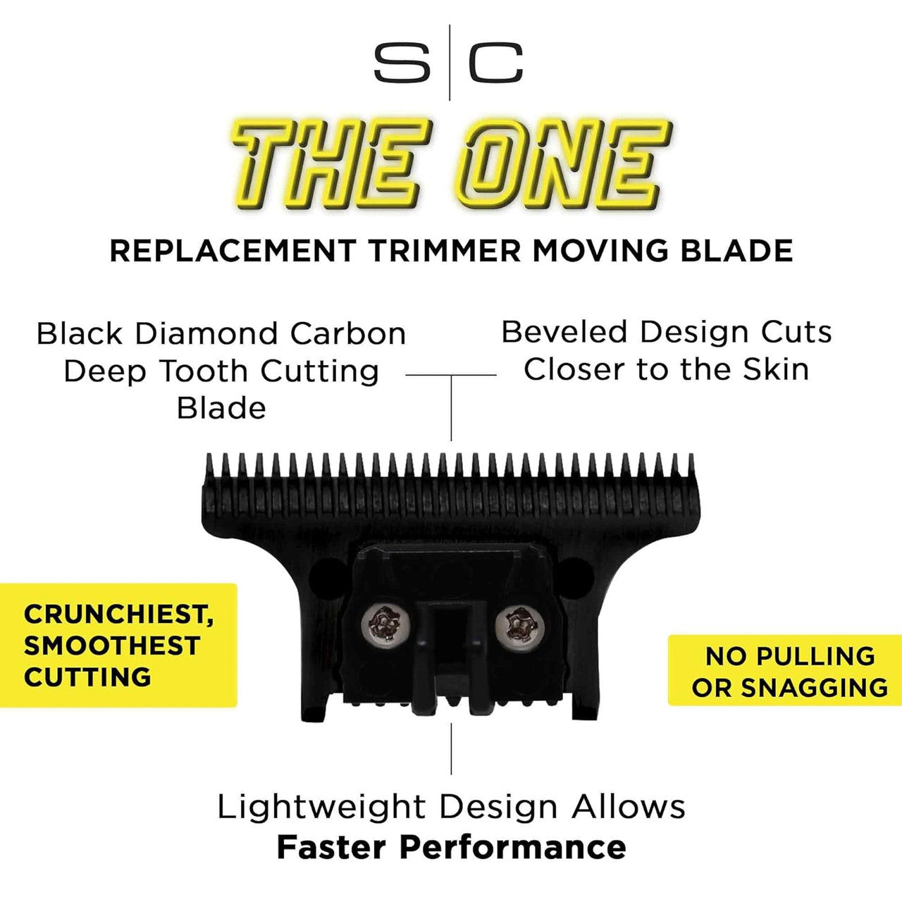 StyleCraft One Moving Black Diamond Carbon DLC Deep Tooth Trimmer Blade