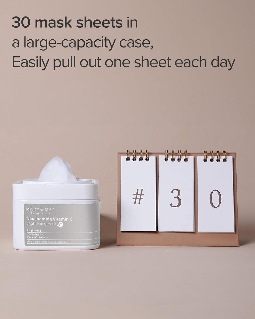 MARY & MAY Niacinamide Vitamin C Mask (30Sheets)