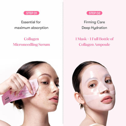 VT COSMETICS Collagen Reedle Shot 100 2-Step Hydrogel Mask (1Sheet)