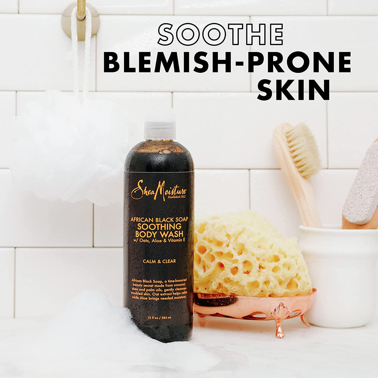 SheaMoisture African Black Soap Soothing Body Wash (13 oz)