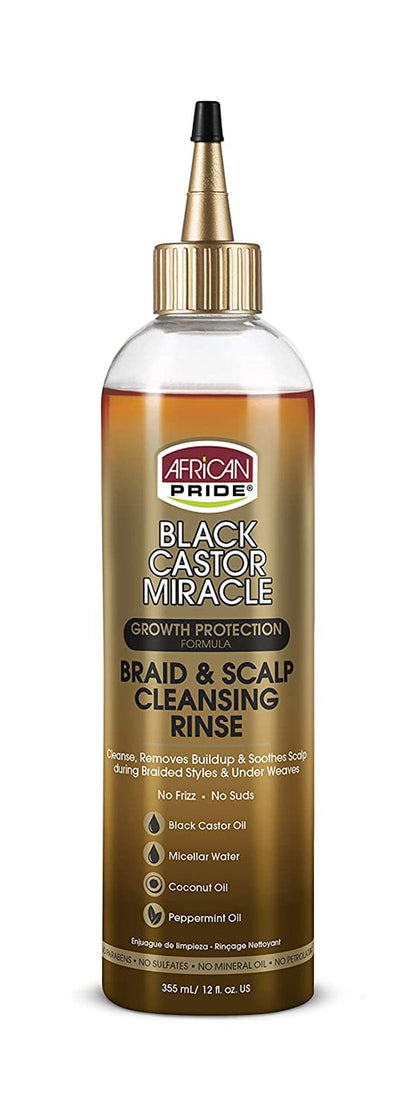 African Pride Black Castor Miracle Braid & Scalp Cleansing Rinse