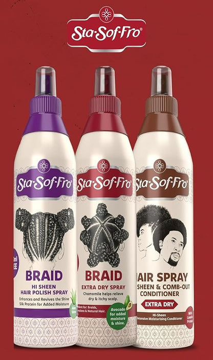 Sta-Sof-Fro Hair & Scalp Spray Comb Out Conditioner Extra Dry (8oz)