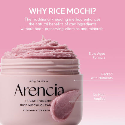 ARENCIA Rosehip Rice Mochi Cleanser (1.76oz)