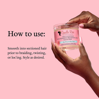 Camille Rose Mint Condition Nourishing Braiding Gel (12 oz)