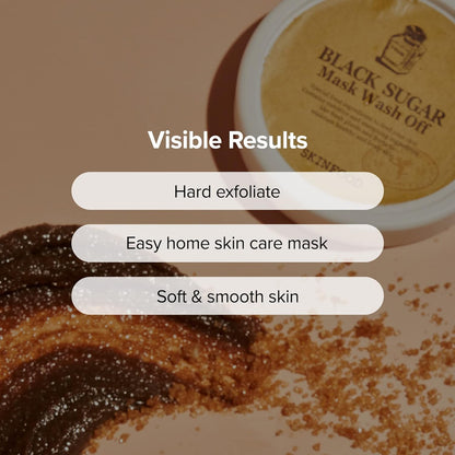 [SKINFOOD] Black Sugar Mask Wash Off (4.05 oz)